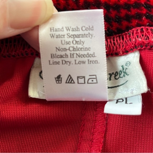 Leggings bright red and black houndstooth - Picture 8 of 9